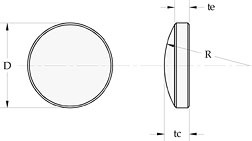 Laser Grade IR CaF2 Plano-Convex Lenses